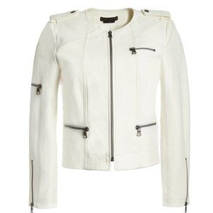 NWT Alice + Olivia Cam Leather Biker Jacket Size S